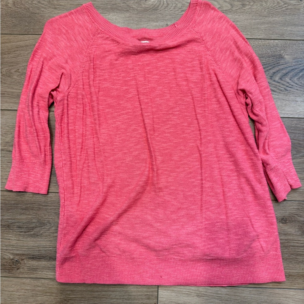 Coral half sleeve Sonoma sweater shirt